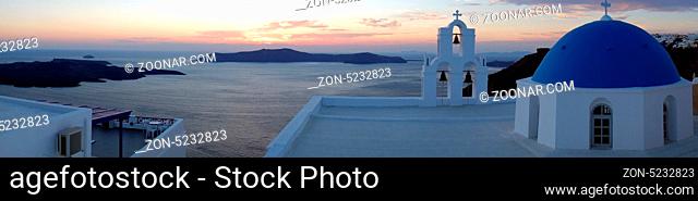 Sunset - Santorini church (Firostefani), Santo rini, Greece