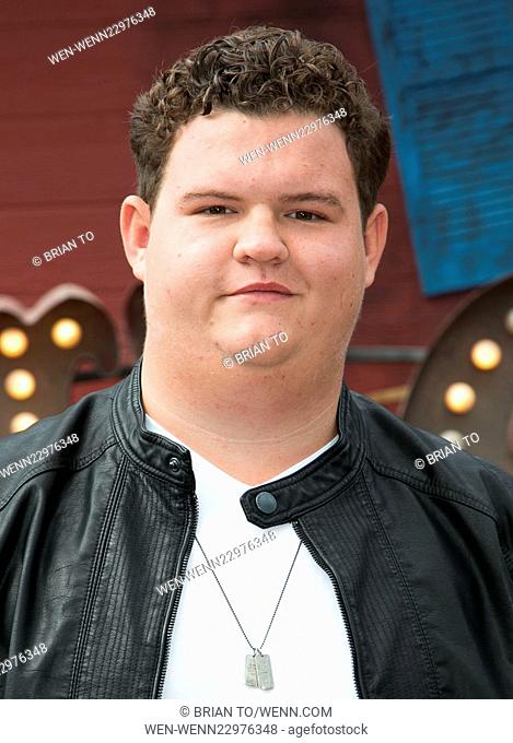 Celebrities attend the Goosebumps Red Carpet Premiere at Westwood Village Theatre. Featuring: Caleb Emery Where: Los Angeles, California