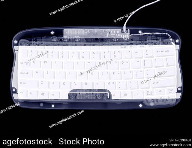 Computer keyboard, X-ray