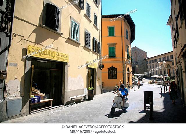 Cavour Street, Arezzo, Tuscany, Italy