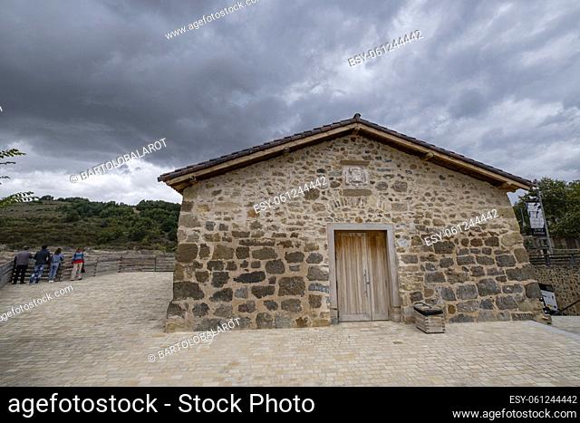 Añana salt flats, world agricultural heritage, Cuadrilla de Añana region, Alava, Basque Country, Spain