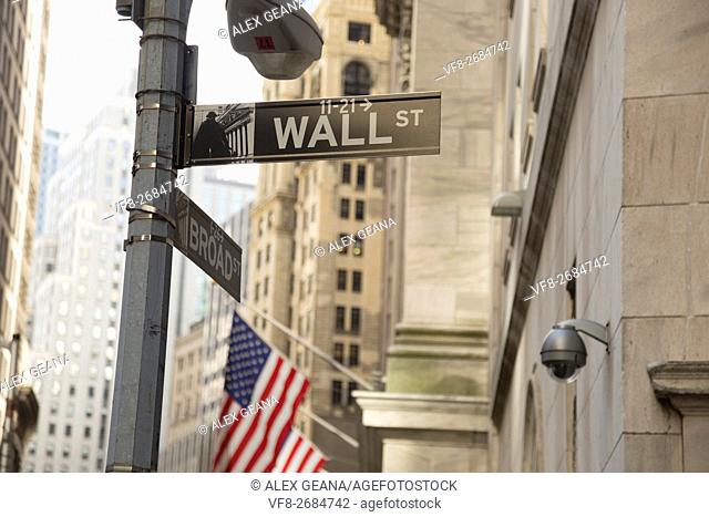 The iconic street in New York has become the symbol for money, power and finance. The new signage was part of a recent move to update city streets