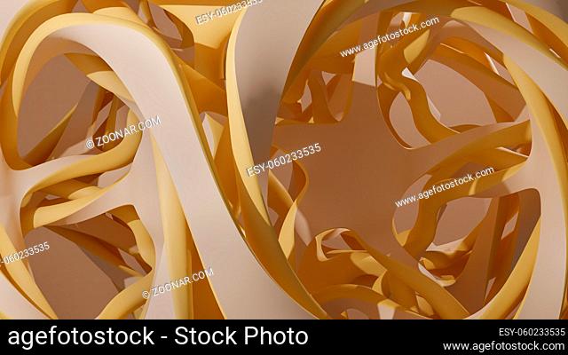 3d rendering of an abstract geometric structure