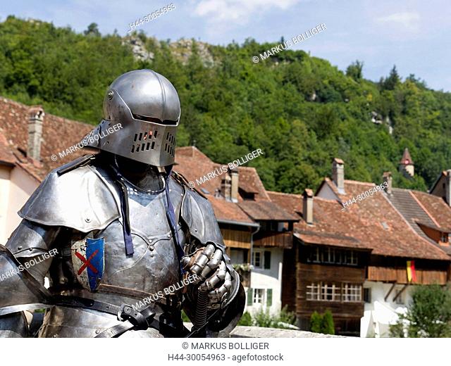 Old Town, customs and traditions, party, history, helmet, Les Médiévales, masking, Middle Ages, Middle Ages party, knight, armament, Saint Ursanne, town