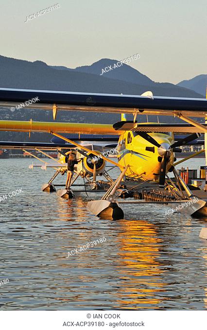 deHavilland seaplanes at Coal Harbour Seaplane Base, Vancouver, British Columbia, Canada
