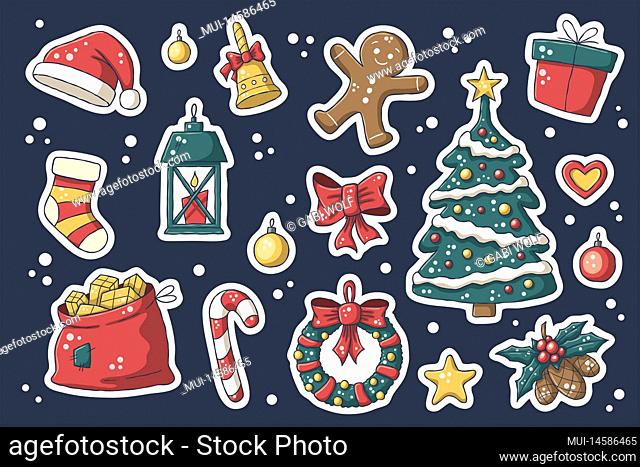 Christmas sticker set