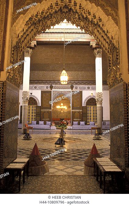 Africa, Fes, Palais M'Nebhi, Medina, Morocco, North Africa, architecture