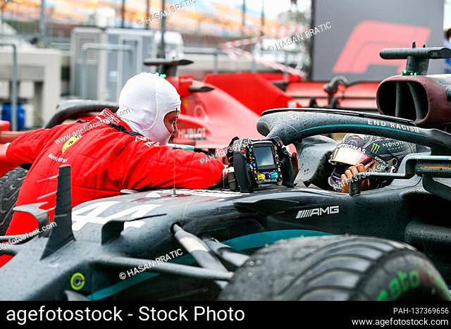 November 15, 2020, Istanbul Park Circuit, Istanbul, Formula 1 DHL Turkish Grand Prix 2020, in the picture the third placed Sebastian Vettel (GER # 5)