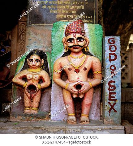 God of Sex in Jodhpur in Rajasthan in India in South Asia