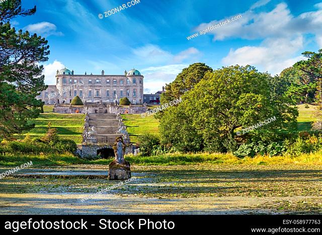 View of Powerscourt Estate from garden, Ireland