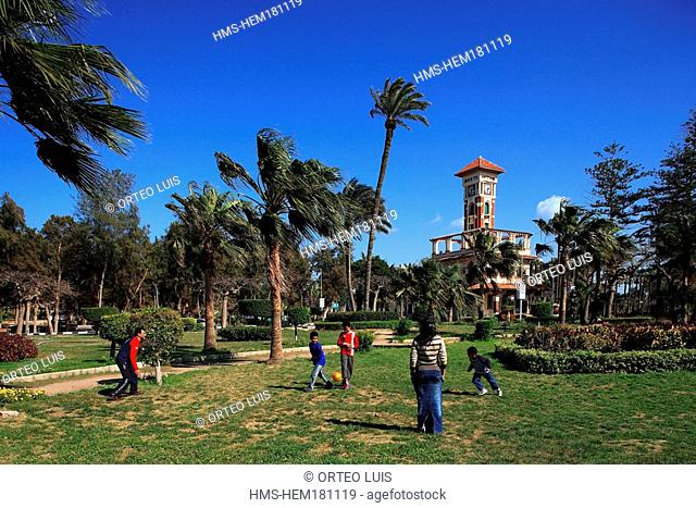 Egypt, the Mediterranean coast, Alexandria, Montazah Palace Park, formerly King Farouk's property