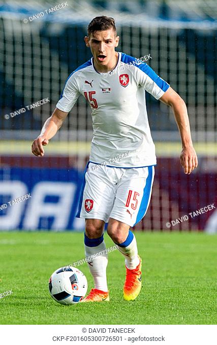 David Pavelka of Czech Republic in action during a friendly soccer match between Czech Republic and Malta in Kufstein, Austria, May 27, 2016