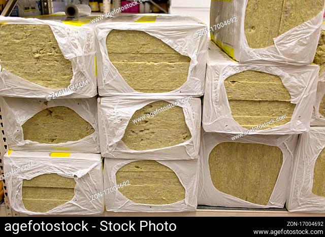 Thermal insulation yellow material in rolls for wholesale warehouse store