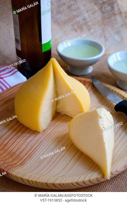 Tetilla cheese. Galicia, Spain