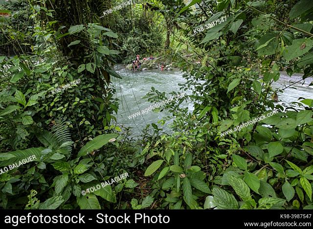 rio Cuatro Chorros, Lancetillo - La Parroquia, Franja Transversal del Norte , departamento de Quiché, Guatemala