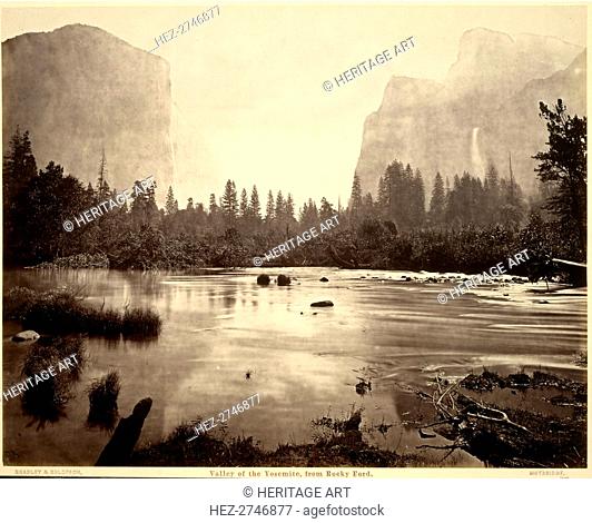 Valley of the Yosemite, from Rocky Ford, 1872. Creator: Eadweard J. Muybridge (American, 1830-1904); Bradley & Rulofson