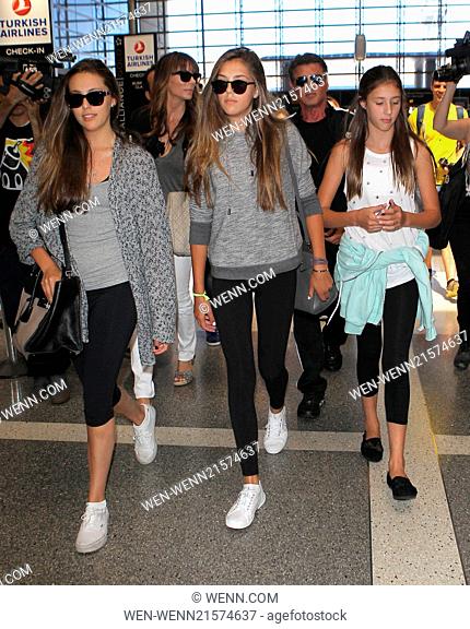 Sylvester Stallone and family at Los Angeles International Airport (LAX) Featuring: Sylvester Stallone, Jennifer Flavin, Sistine Rose Stallone