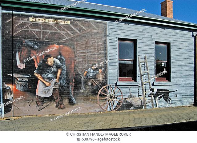 Murals in Sheffield Tasmania Australia