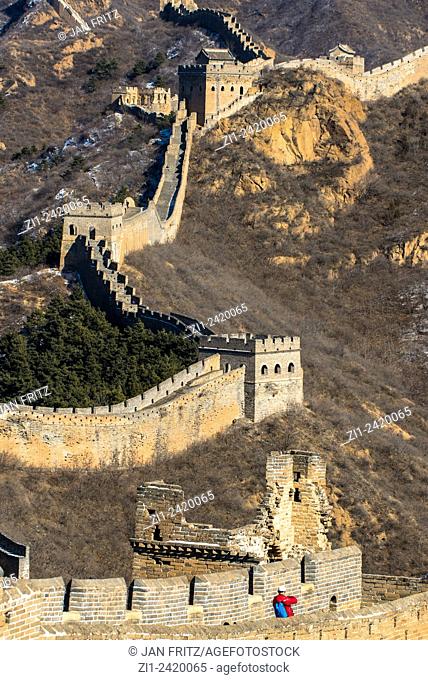 great chinese wall at jinshaling