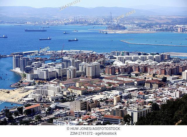 Gibraltar vista to Mediterranian