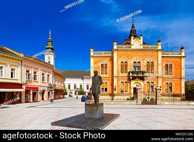 Old town in Novi Sad - Serbia - architecture travel background