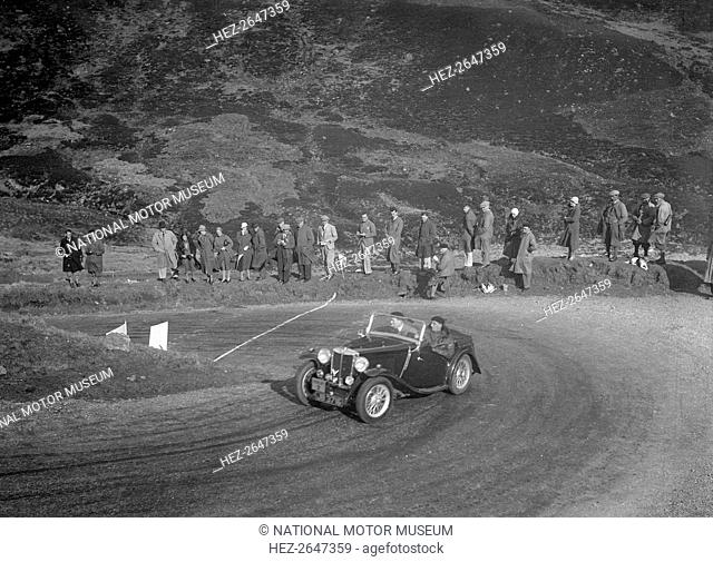 MG Magnette of CS Grant at the RSAC Scottish Rally, Devil's Elbow, Glenshee, 1934. Artist: Bill Brunell