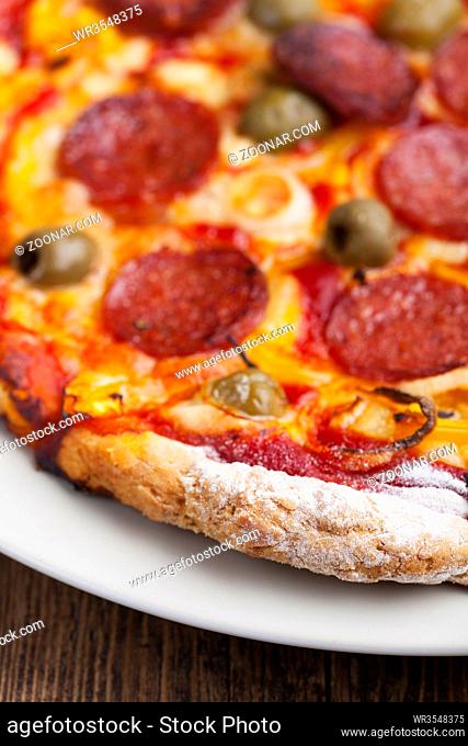 Closeup einer Pizza