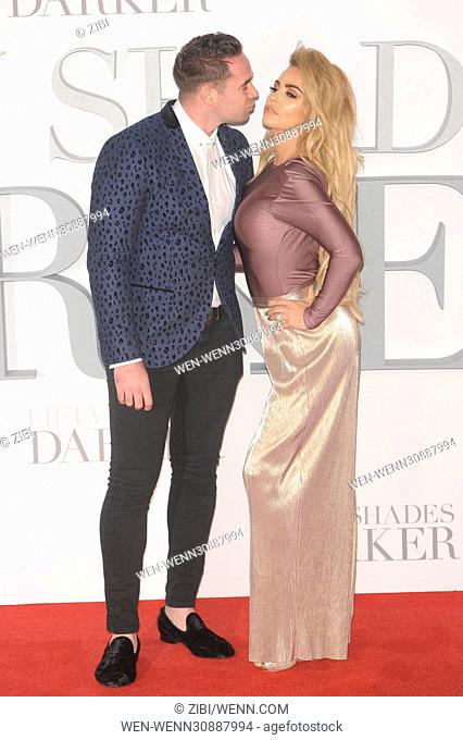 The UK Premiere of 'Fifty Shades Darker' held at the Odeon Leicester Square - Arrivals Featuring: Katie Price, Kieran Hayler Where: London