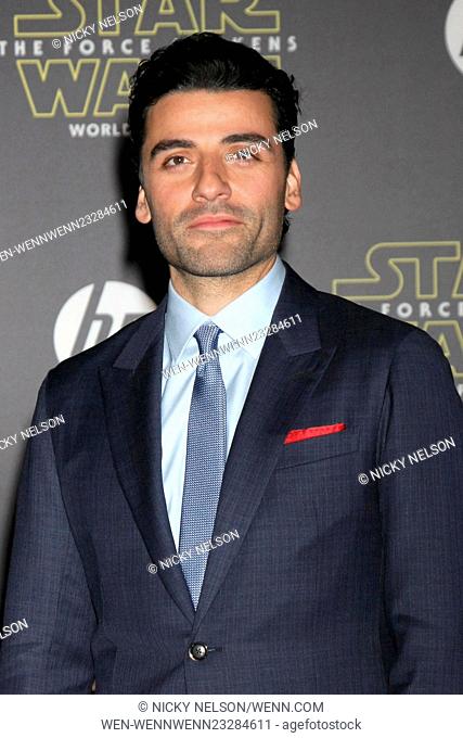 Star Wars - The Force Awakens World Premiere Featuring: Oscar Isaac Where: Los Angeles, California, United States When: 15 Dec 2015 Credit: Nicky Nelson/WENN