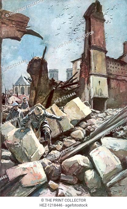 'On the Old Walls of Verdun', June 1916, France, (1926). The Battle of Verdun was the longest and one of the bloodiest of the First World War