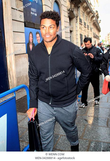 3T greet fans after leaving a radio station in Paris, France Featuring: TJ Jackson Where: Paris, France When: 22 May 2018 Credit: WENN.com