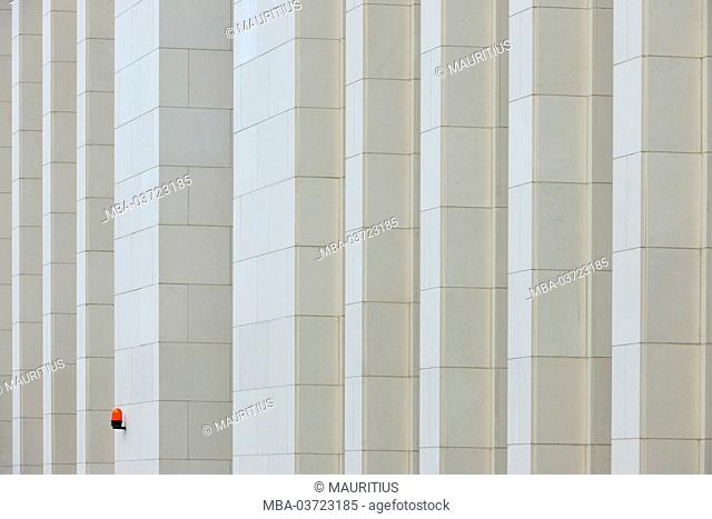 High rise facade, Opern Turm, signal lamp, Frankfurt am Main, Hesse, Germany, Europe