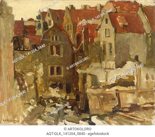 Demolition of the Grand Bazar de la Bourse at Nieuwendijk Amsterdam The Netherlands, George Hendrik Breitner, 1893 - 1897