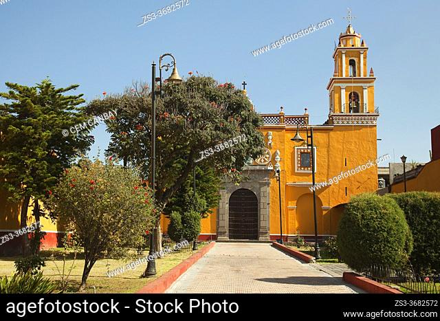 View to the San Miguel Church-Iglesia De San Miguel at the historic center, Cholula, Puebla State, Mexico, Central America