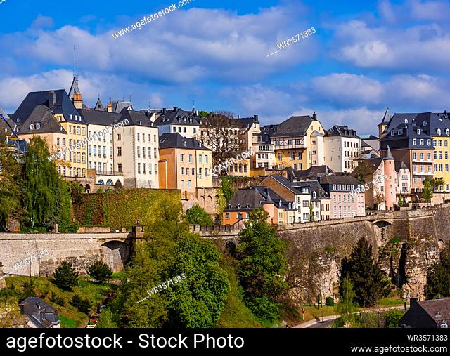Luxembourg city cityscape - architecture background