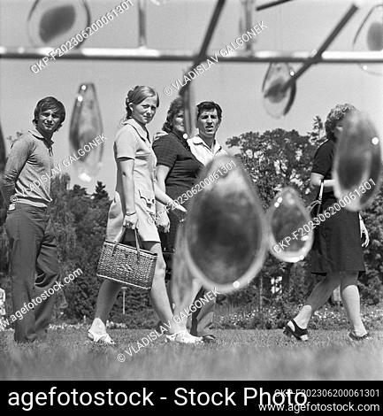 ***AUGUST 17, 1973 FILE PHOTO***Glass Garden during the Tenth International Horticultural Exhibition (Czech national flower exhibition with international...