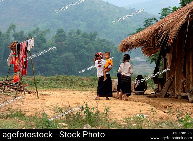 Children playing in the village of Lao Chai near Sapa, Vietnam, Asia