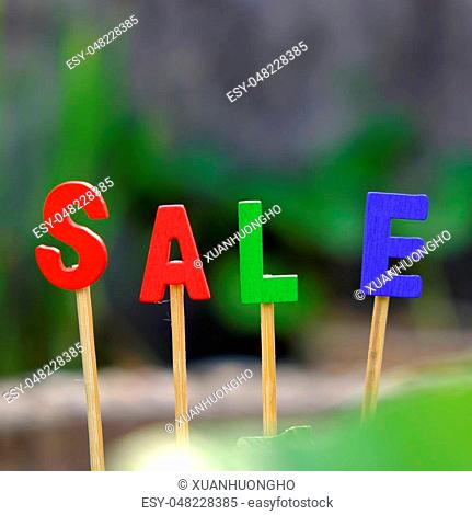 Sale off background for shopping season, can use as label for special promotion at outdoor fashion store