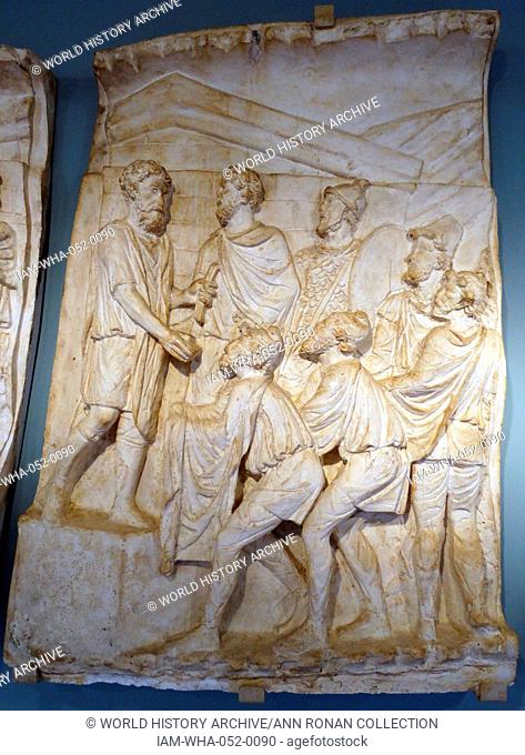 Column of Marcus Aurelius (Barbarian Embassy) circa 180-192 A.D