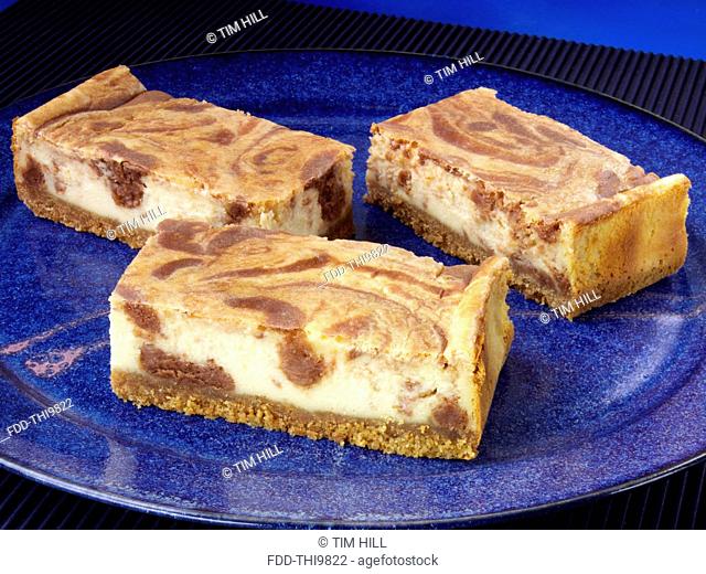 Peanut butter chocolate cheesecake slice