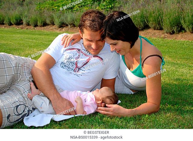 parents with baby