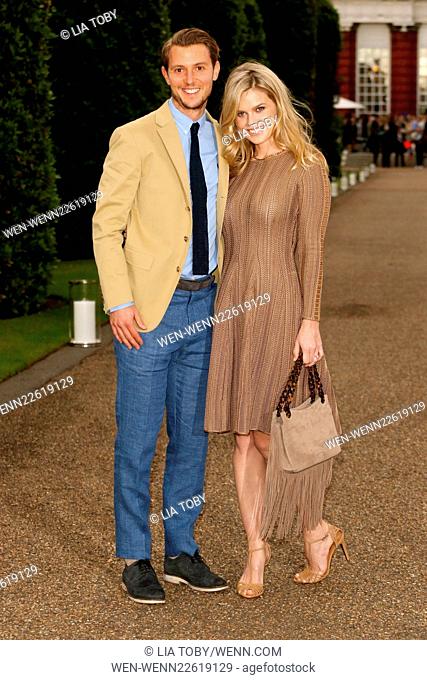 Vogue and Ralph Lauren Wimbledon Party held at Kensington Place Orangery - Arrivals Featuring: Alice Eve, Alex Cowper-Smith Where: London