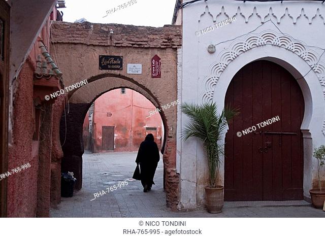 The Mellah Jewish quarter, Marrakech Marrakesh, Morocco, North Africa, Africa