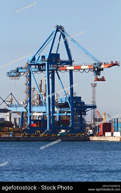 port with cranes and containers