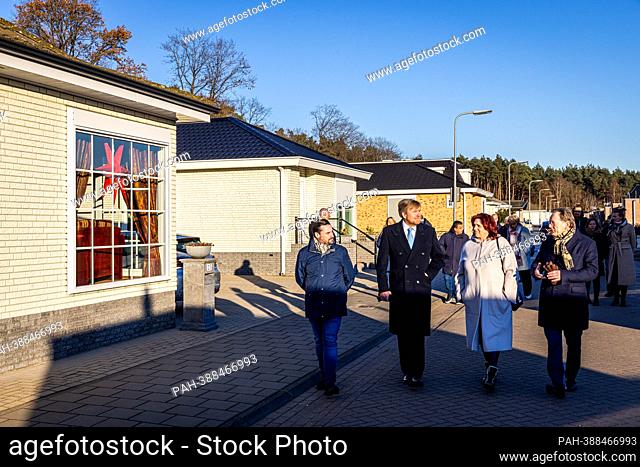 King Willem-Alexander of The Netherlands visits trailer park Beukbergen in Huis ter Heide Zeist, The Netherlands, 14 December 2022