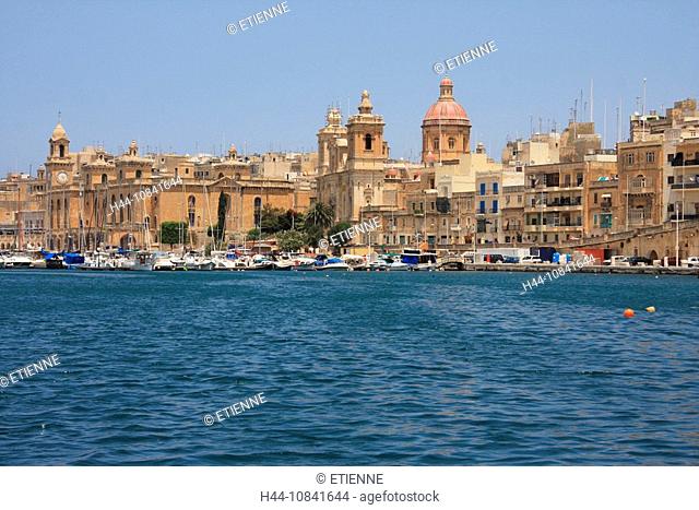 Malta, Valletta, Valetta, Travel, Grand harbor, marina, boats, ships, rampart, city wall, Vittoriosa, Front