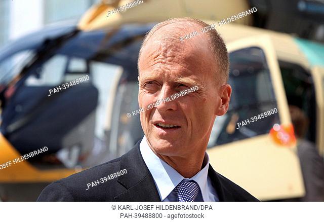 Chief executive of the European Defence and Space Company (EADS) Thomas Enders is pictured at the German headquarters of the helicopter manufacturing and...