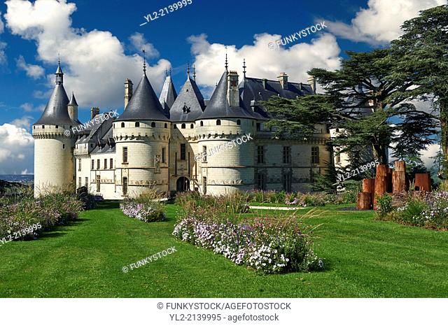 15th century castle Château de Chaumont, rebuilt by Charles I d'Amboise, acquired by Catherine de Medici in 1560. Chaumont-sur-Loire, Loir-et-Cher, France