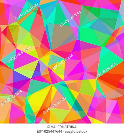 Abstract Colorful Polygonal Background. Abstract Triangle Pattern