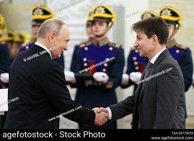 RUSSIA, MOSCOW - JUNE 12, 2023: Dmitry Trofimov (R), Head of the Institute of Reproductive Genetics under Kulakov National Medical Research Centre for...